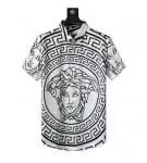 chemise booba versace short white big medusa